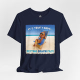 Resting Beach Face Vacation Tee - Vacation Art Boutique