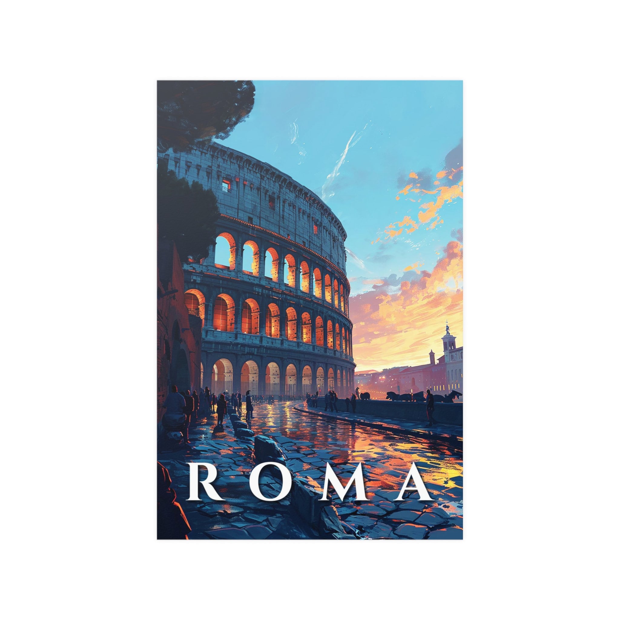 Rome Colosseum Travel Print - Vacation Art Boutique