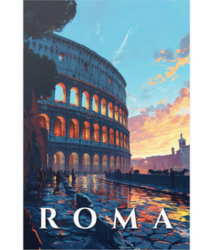 Rome Colosseum Travel Print - Vacation Art Boutique