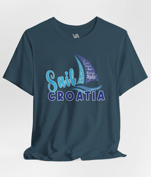 Sail Croatia Vacation T-Shirt - Vacation Art Boutique