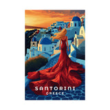 Santorini Oia Sunset Travel Print - Vacation Art Boutique