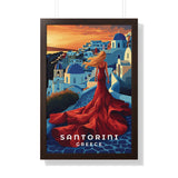 Santorini Oia Sunset Travel Print - Vacation Art Boutique