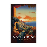 Santorini Vineyard Travel Print - Vacation Art Boutique