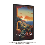 Santorini Vineyard Travel Print - Vacation Art Boutique