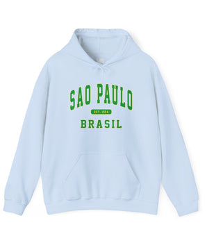 Sao Paulo Brazil Athletic Hoodie - Cozy Warm Brasil Culture Sweatshirt - Vacation Art Boutique