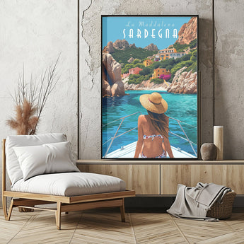 Sardinia Sailing Travel Print - Vacation Art Boutique