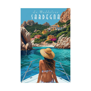 Sardinia Sailing Travel Print - Vacation Art Boutique