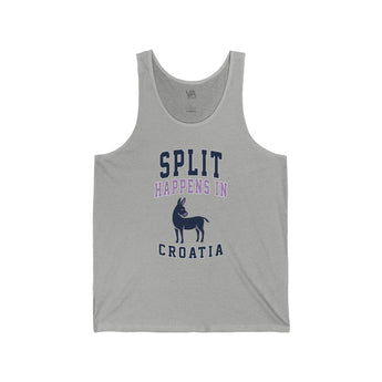 Split Happens in Croatia Unisex Jersey Tank - Vacation Art Boutique