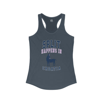 Split Happens in Croatia Women's Racerback Tank - Vacation Art Boutique