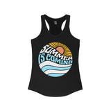 Summer Is Coming Women's Racerback Tank - Vacation Art Boutique