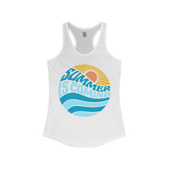 Summer Is Coming Women's Racerback Tank - Vacation Art Boutique