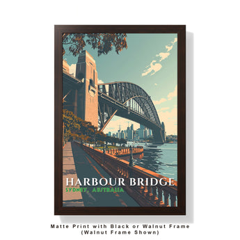 Sydney Harbor Bridge Travel Print - Vacation Art Boutique