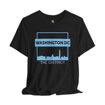 Washington DC City Skyline Silhouette Unisex Vacation T-Shirt - Vacation Art Boutique
