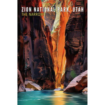 Zion Narrows Travel Print - Vacation Art Boutique