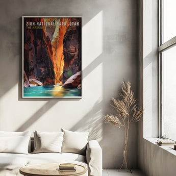 Zion Narrows Travel Print - Vacation Art Boutique