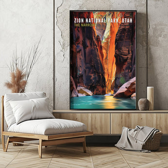 Zion Narrows Travel Print - Vacation Art Boutique