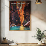 Zion Narrows Travel Print - Vacation Art Boutique